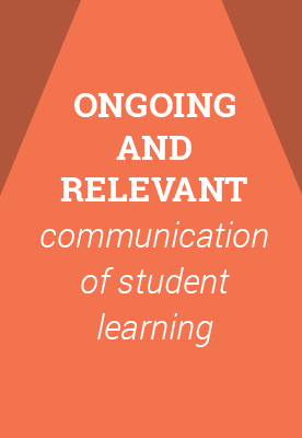 Ongoing and relevant communication of student learning