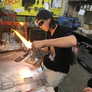 Glass-blowing