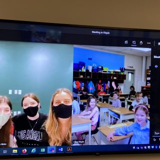 Virtual read aloud with elementary students