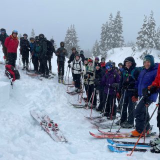 Outdoor Ed learning avalanche safety