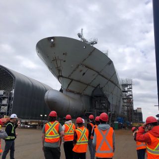 Careers 10 students on a tour of Seaspan