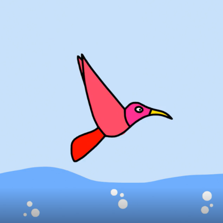 hummingbird animation